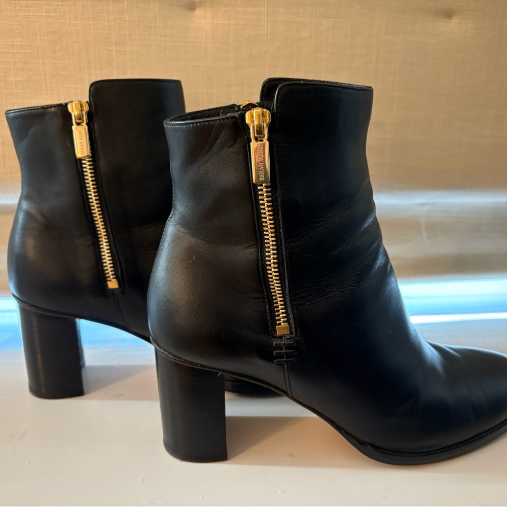 PreOwned 38.5 Sarah Flint Perfect Zip Bootie 70mm Black